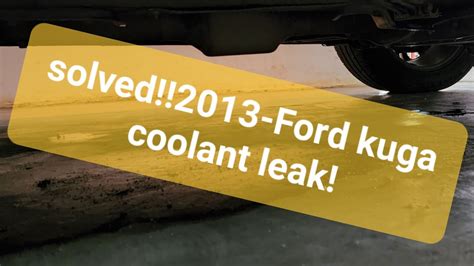 2013 ford escape coolant leak recall|2013 Ford Escape Recall NHTSA 12V551000